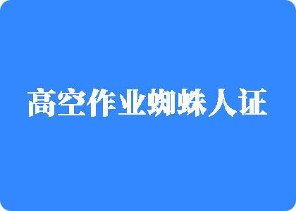 日胖女人B视频高空作业蜘蛛人证